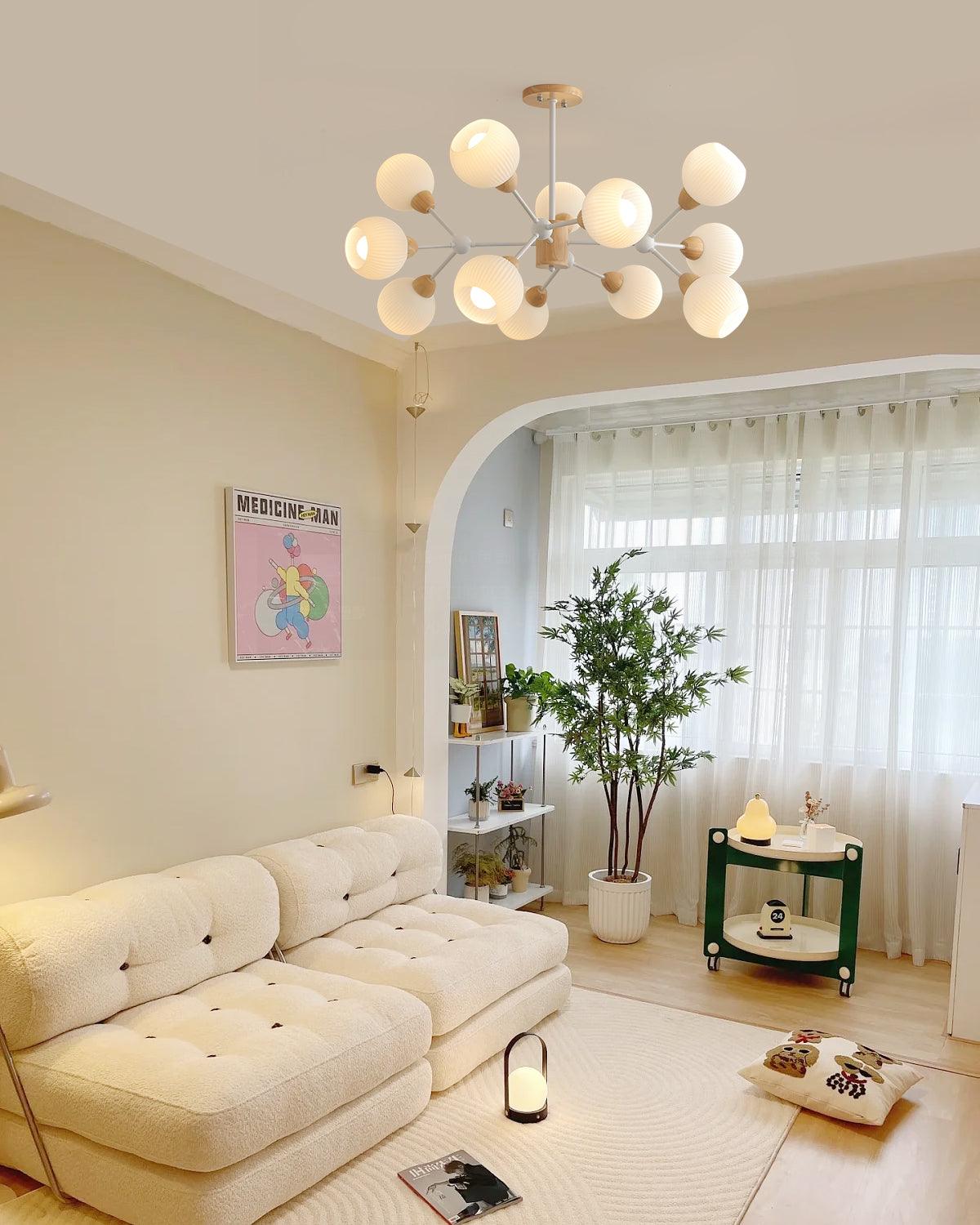 Lustre de madeira Shpehp