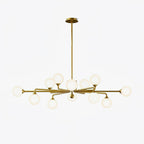 Staggered Glass Globes Chandelier