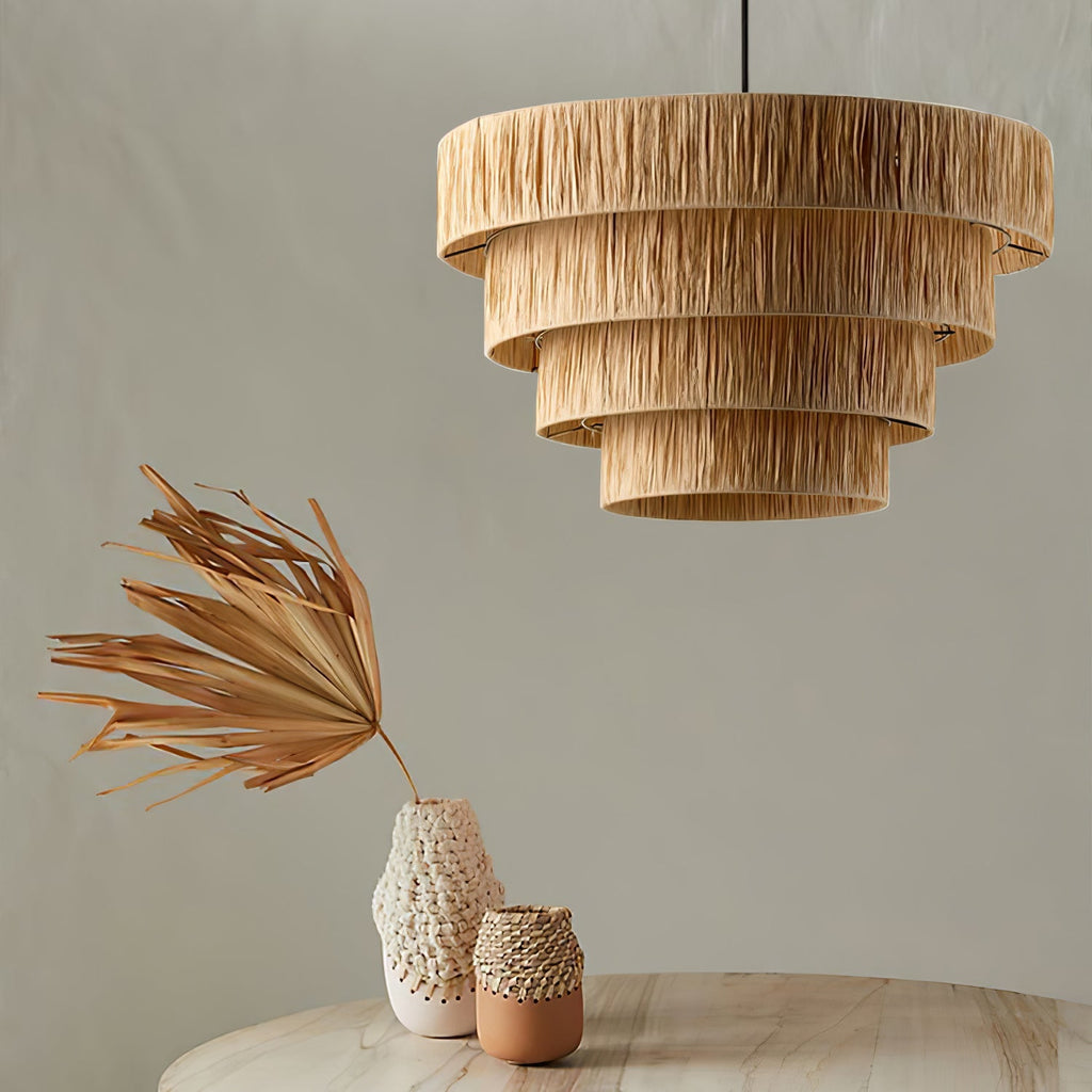 Straw Art Pendant Light