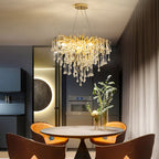 Lustre de cristal em forma de lágrima