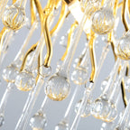 Lustre de cristal em forma de lágrima