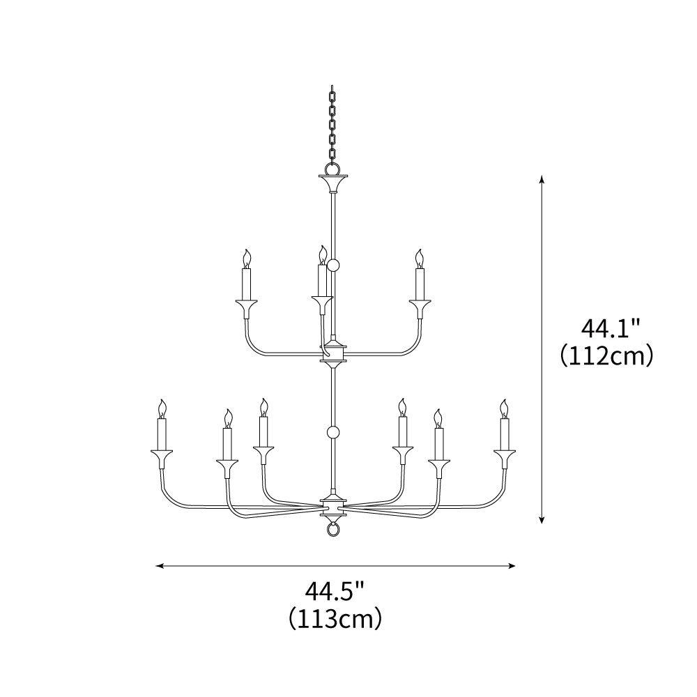 Thousand Brass Chandelier