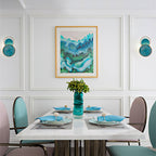 Turquoise Satellite Wall Lamp
