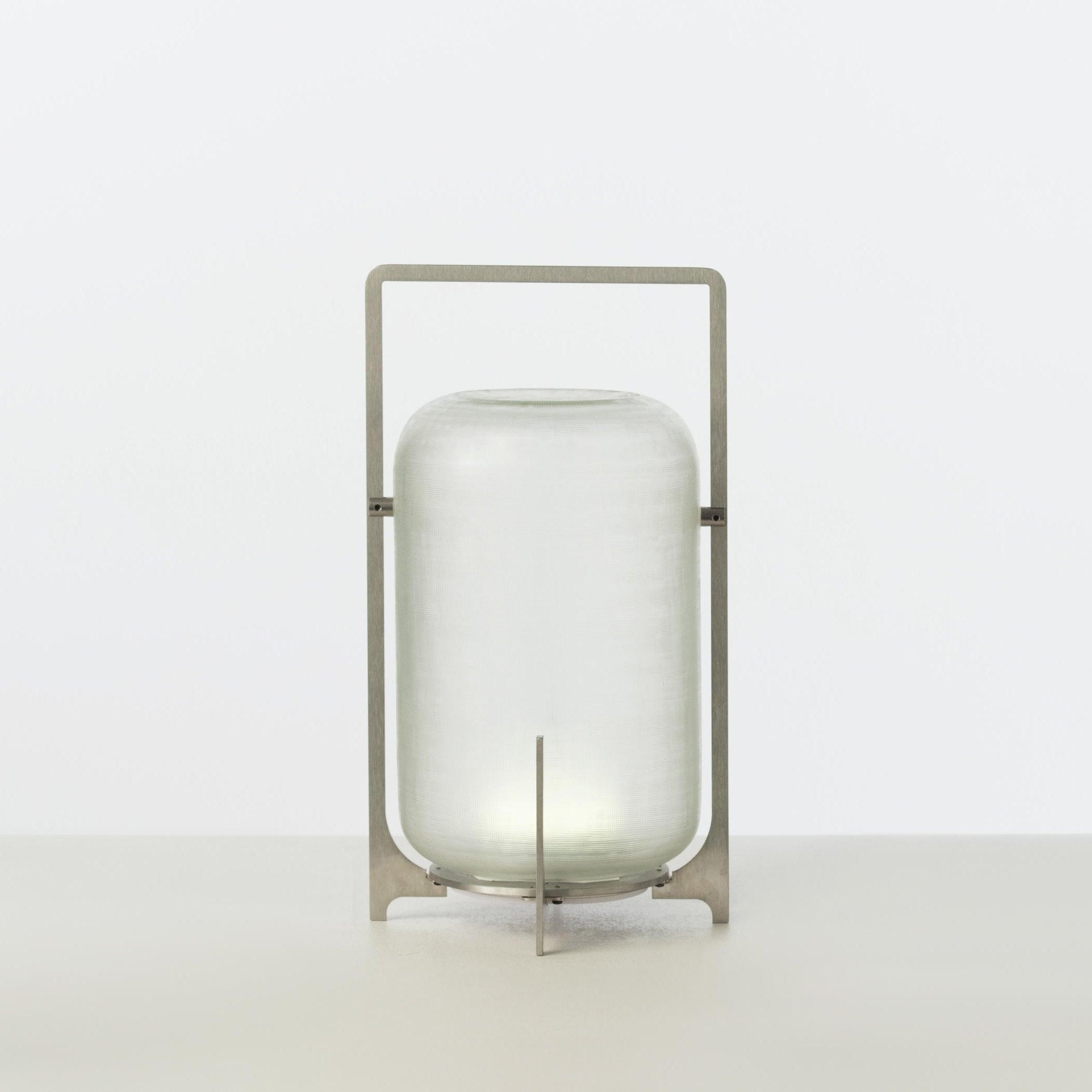 Silver Twilight Lantern Table Light