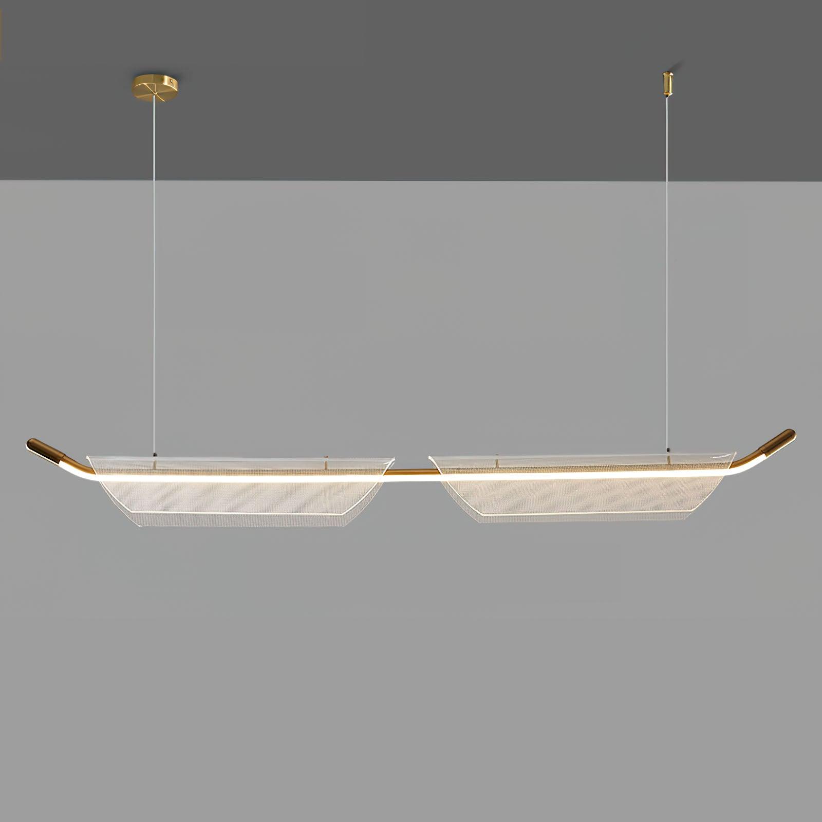 Two Boats Acrylic Pendant Light