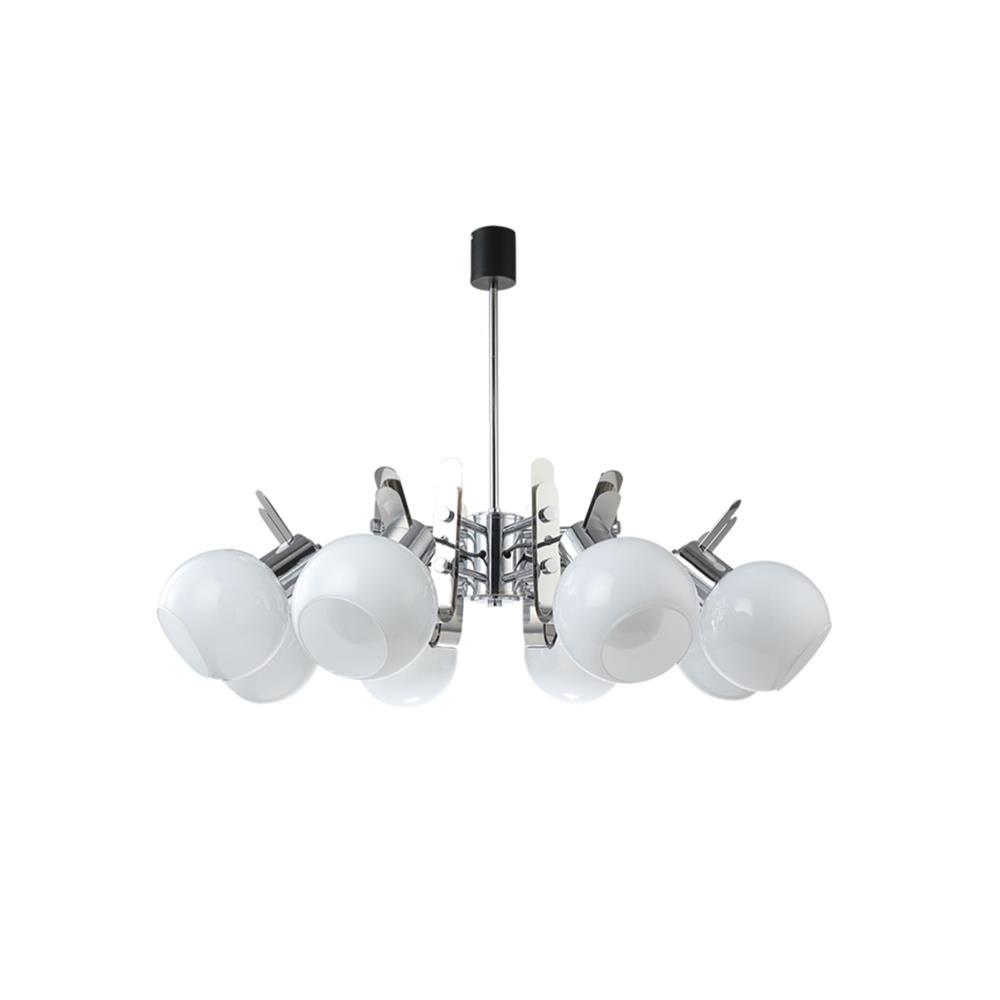 Vintage Geometrical Chrome Chandelier