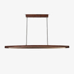 Walnut Arc Linear Pendant Lamp