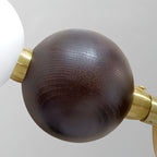 Lustre de colar de contas de nogueira