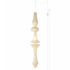 Washi Paper E Pendant Swag Light