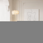 White Hydrangea Floor Lamp