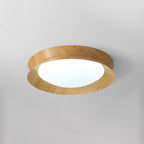 Wood Grain Round Ceiling Light