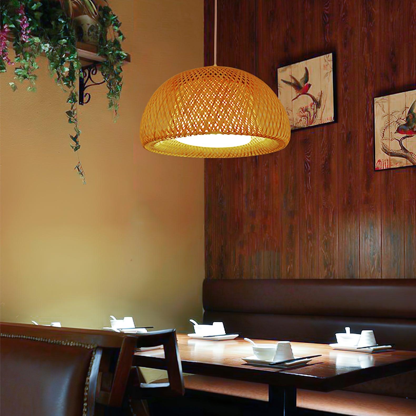 Zenith Bamboo Pendant Light